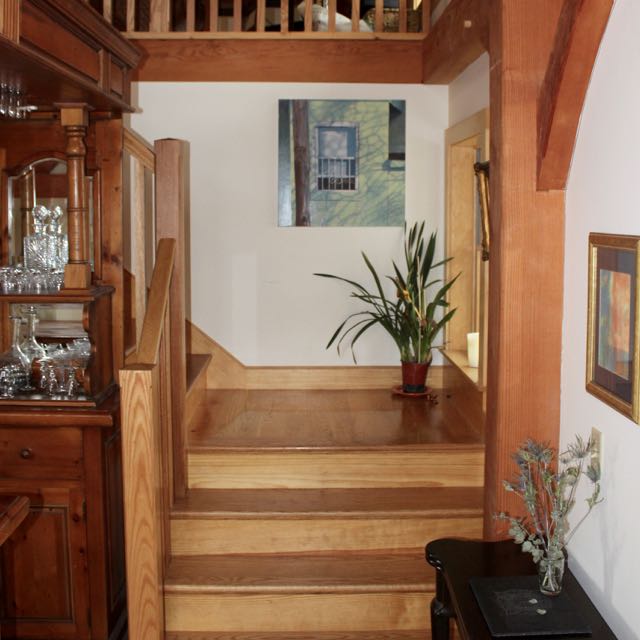 Midpoint landing stairs