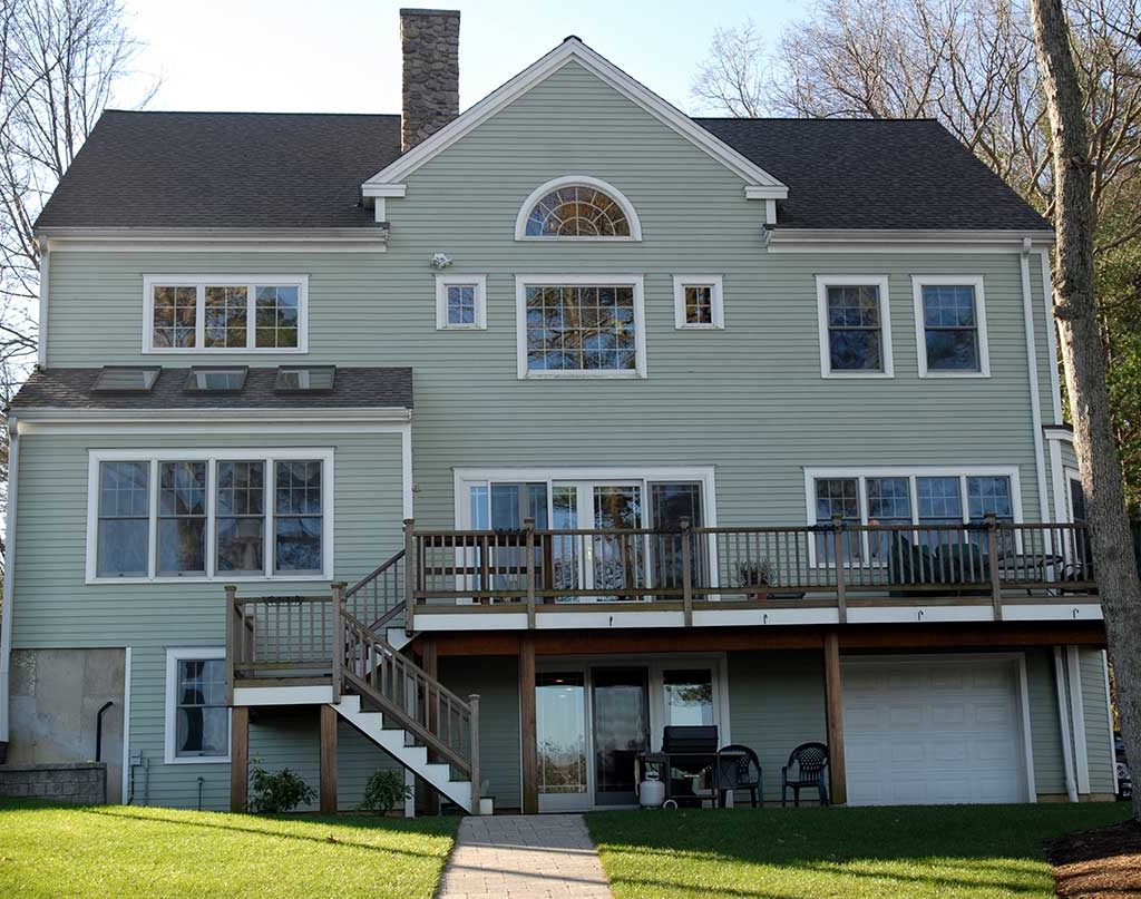 Rear deck views lake