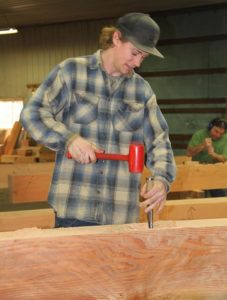 Hank with chisel