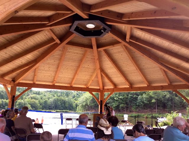 leominster large pavilion interior at ceremony