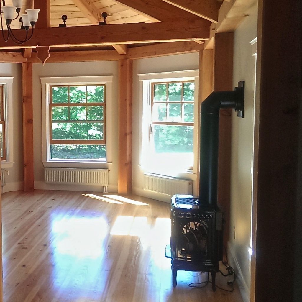 Stove in Timber Frame Room