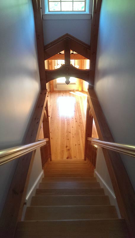 arch over stairs