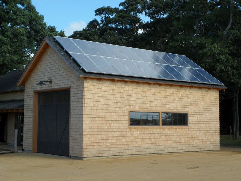 Solar panels along and energy efficient Structural Insulated Panels are elements of Net buildings.
