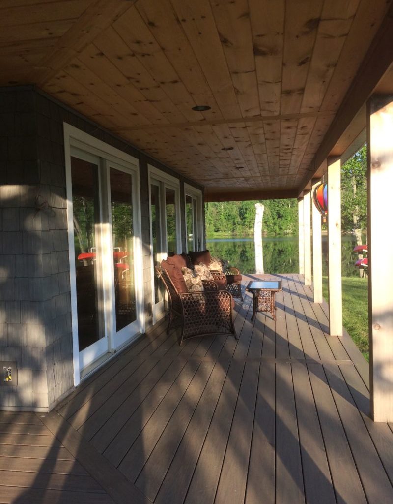 Timber Frame home porch