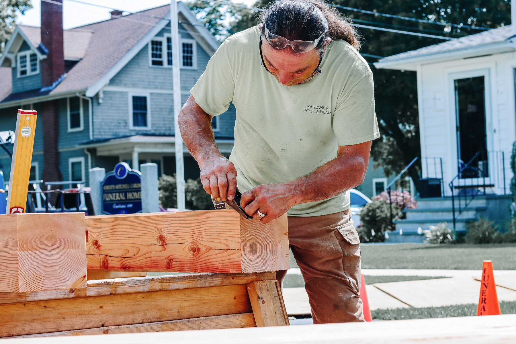 Cleaning up a timber