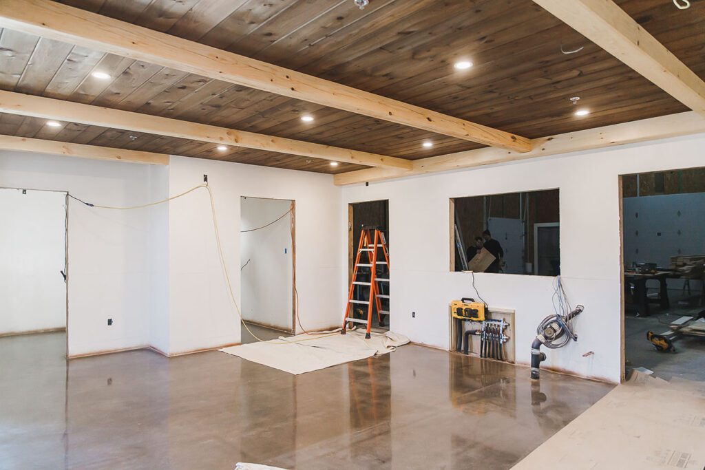 Boston Honey Company - interior rafters