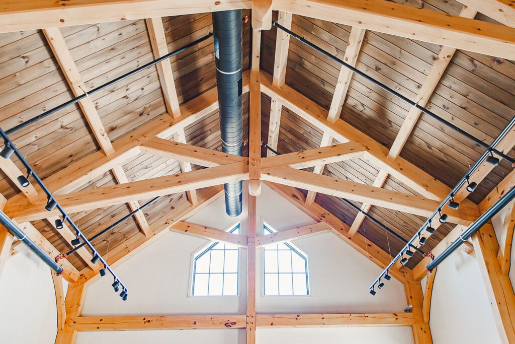 Boston Honey Company scissor trusses