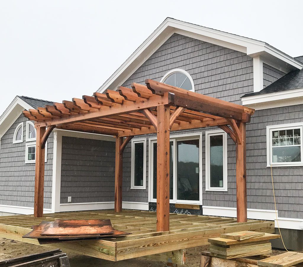 Back deck pergola