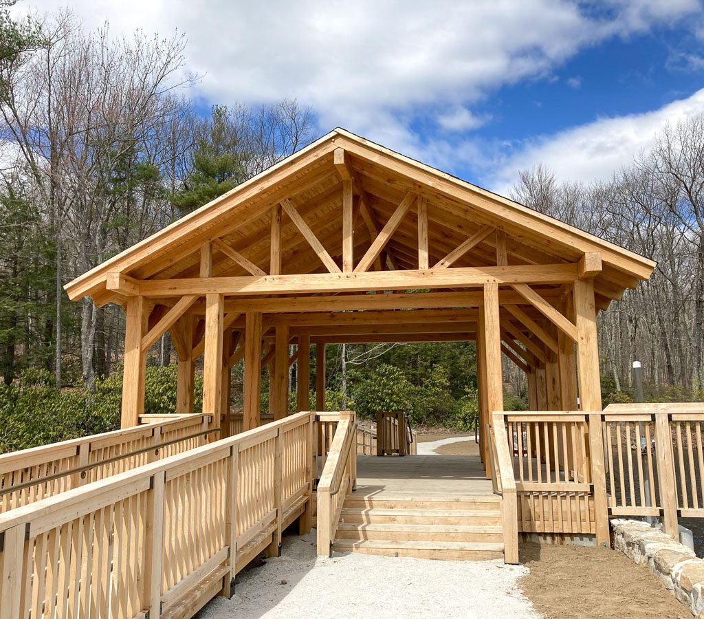 Covered bridge gazebo