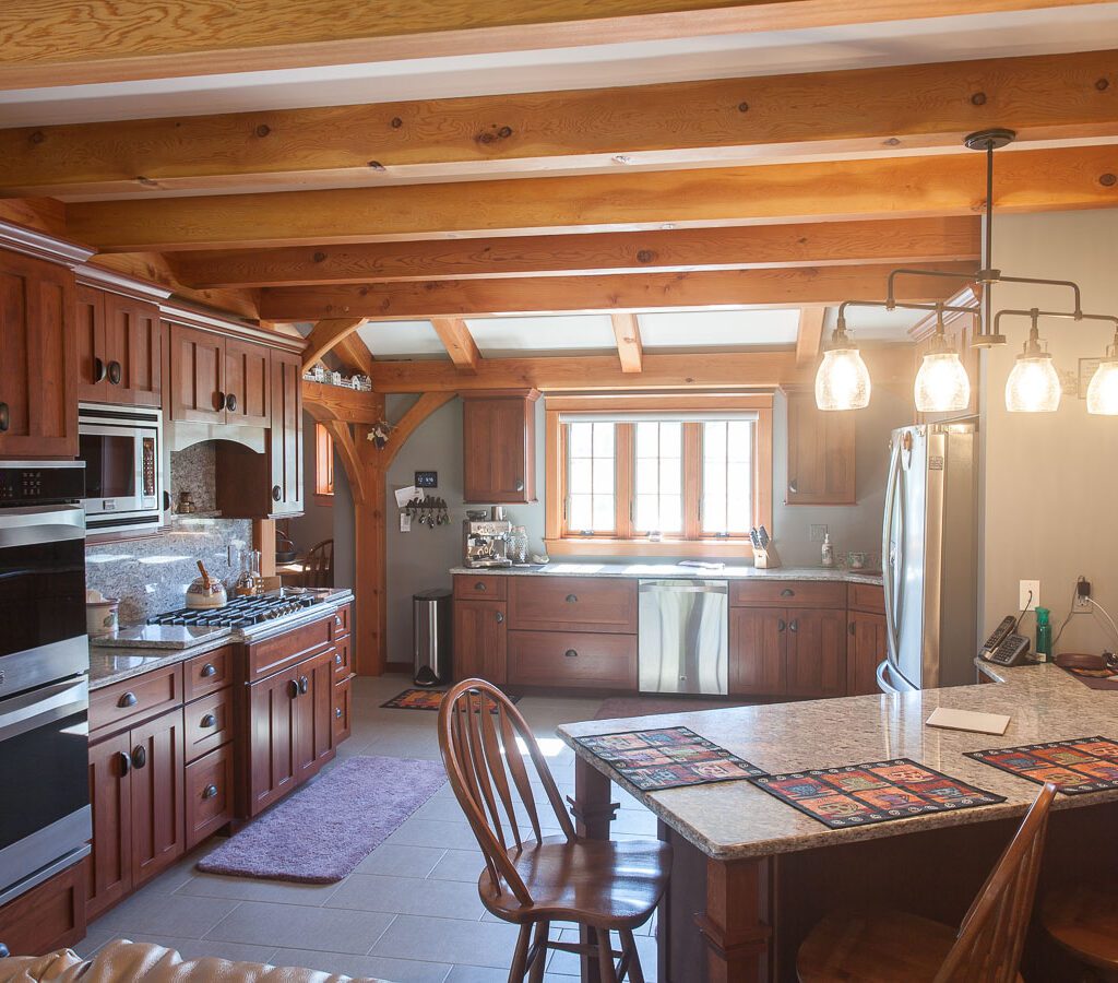 Large kitchen with island