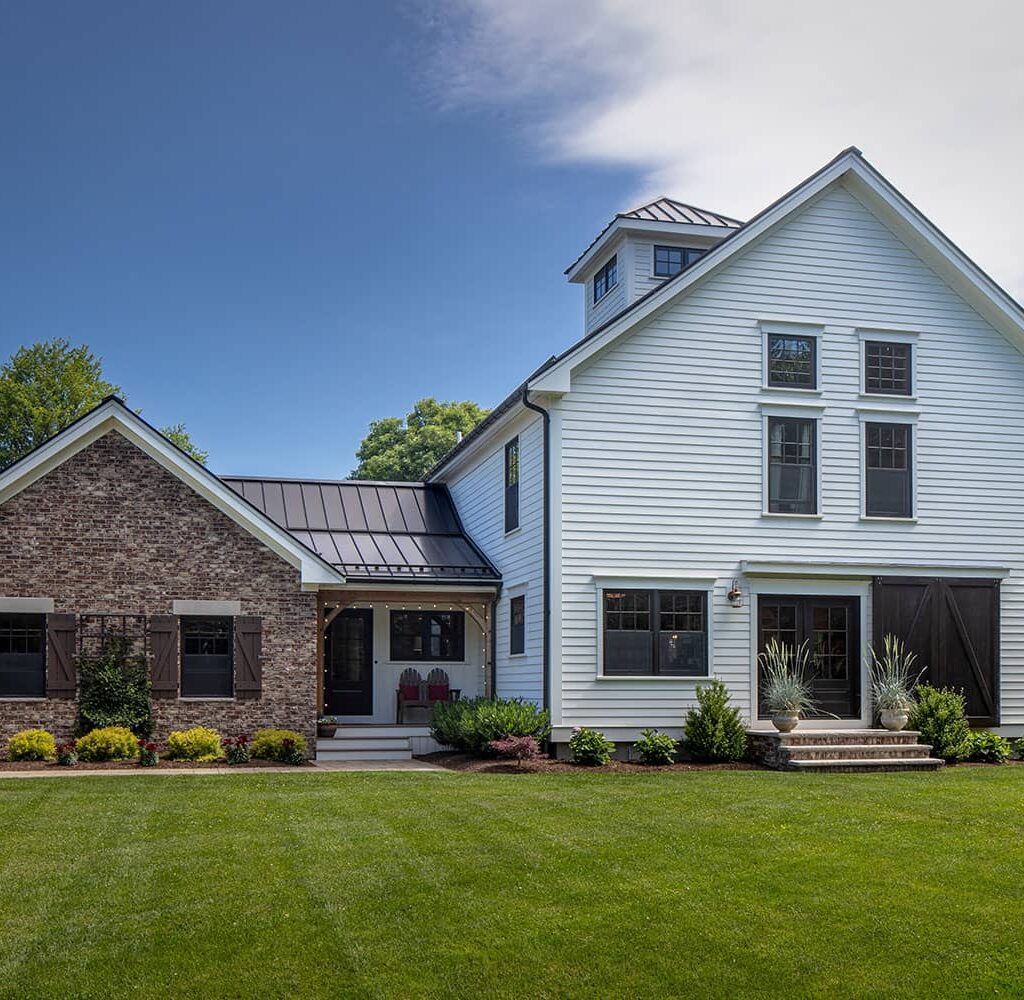 timber frame colonial exterior