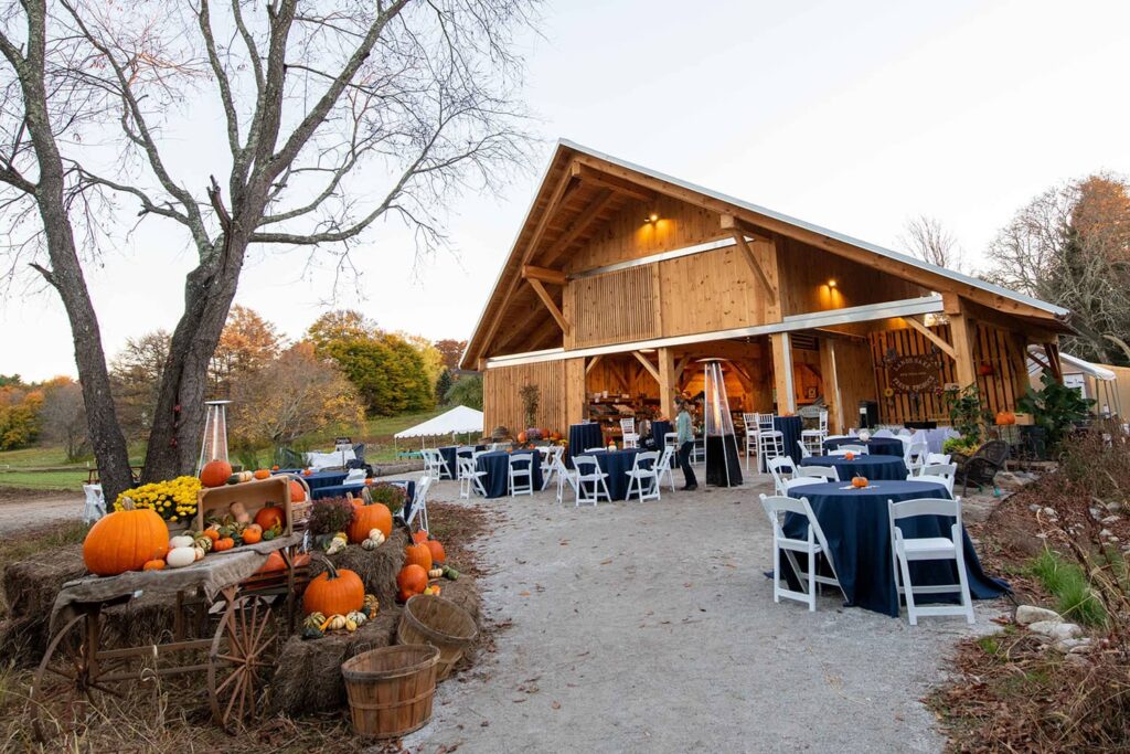 Lands Sake Farm timber frame barn